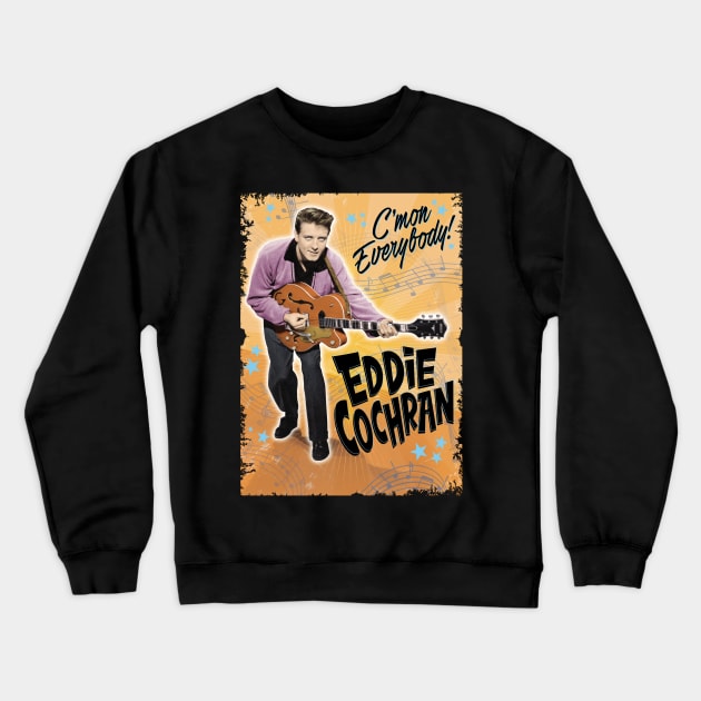 Eddie Cochran Crewneck Sweatshirt by jagerjg26